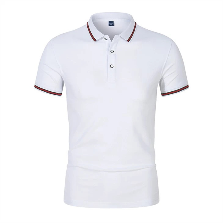 Kortermet Casual Slim Ensfarget Poloskjorte Krympesikker Hurtigtørkende Outdoor Leisure POLO skjorte