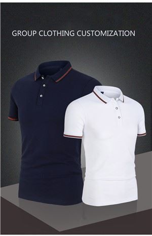 Vanlig golfpoloskjorte for menn i bomull med egendefinert logo